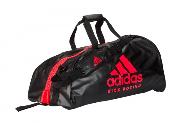 adidas 2in1 Bag &quot;Kickboxing&quot; black/red PU L, adiACC051KB