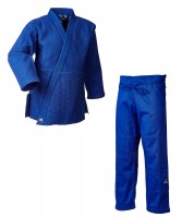 adidas Judo-Anzug Millenium blau/silbernes Logo, J990B