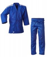 adidas Judo-Anzug Club blau/weiße Streifen, J350B