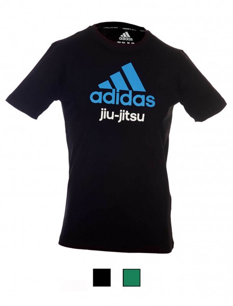 adidas Community line T-Shirt BJJ schwarz/blau