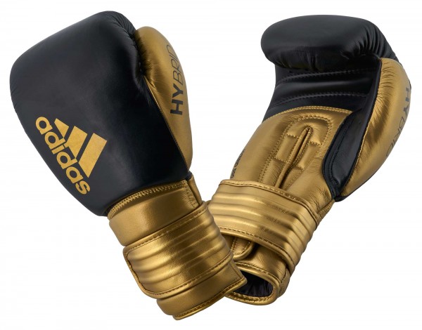 adidas Boxhandschuhe Hybrid 300 black/gold, ADIH300