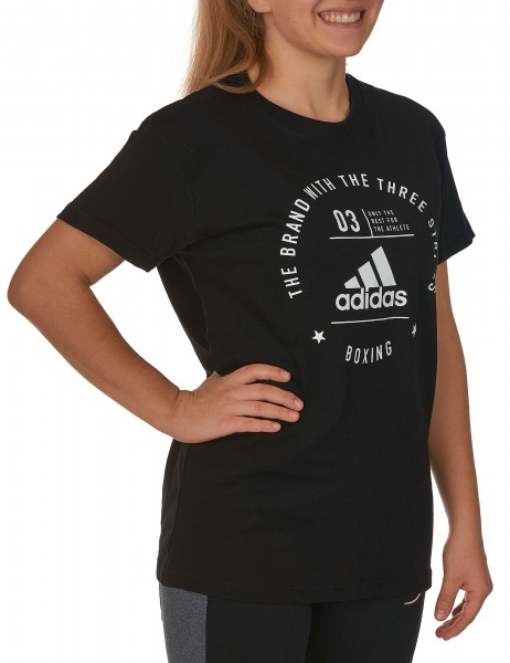 adidas Community T-Shirt &quot;BOXING&quot; black/white, adiCL01B