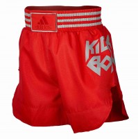 adidas Kick Boxing Shorts red/silver, ADISKB02