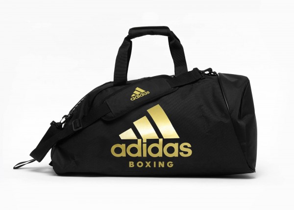 adidas 2in1 Bag Boxing black/gold Nylon M, adiACC052B