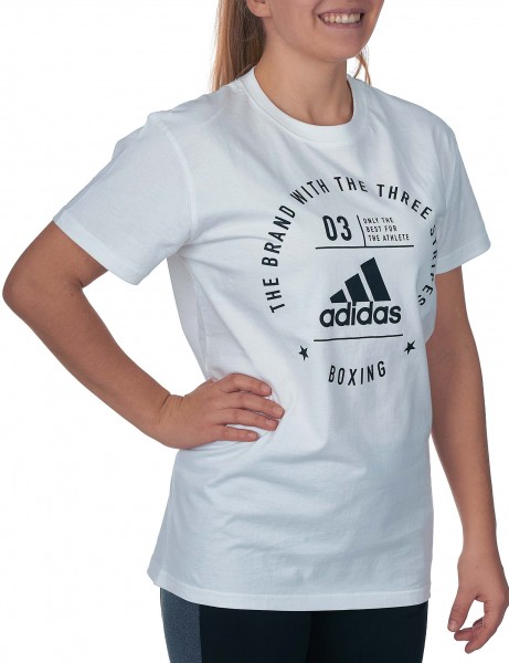 adidas Community T-Shirt BOXING white/black, adiCL01B