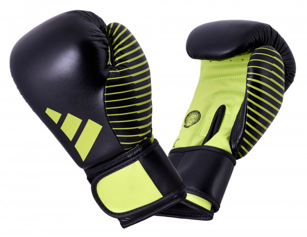 adidas Kickboxing Wettkampfhandschuh black/neon green, adiKBWKF200