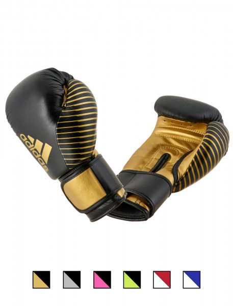 adidas Kickboxing Wettkampfhandschuh black/gold met, adiKBWKF200
