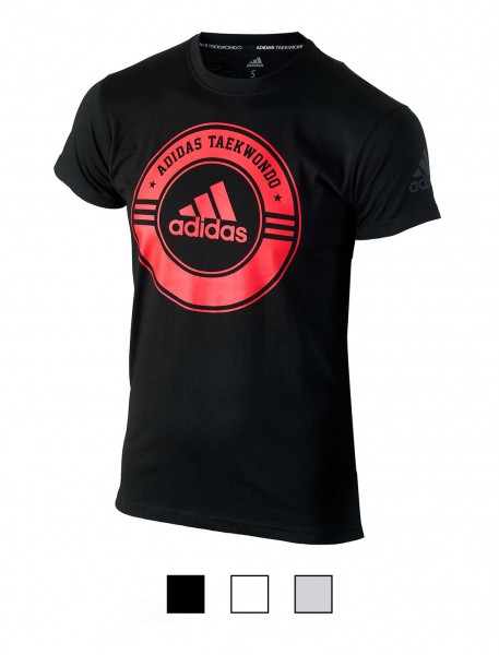 adidas Taekwondo Community Line Shirt &quot;Circle&quot; black/red, adicsts01T