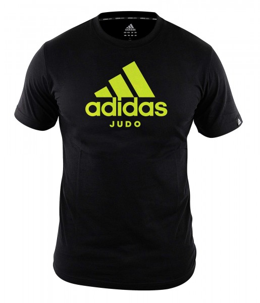 adidas Community line T-Shirt Judo &quot;Performance&quot; black/shock yellow, ADICTJ